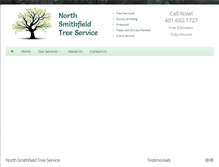 Tablet Screenshot of northsmithfieldtreeservice.com